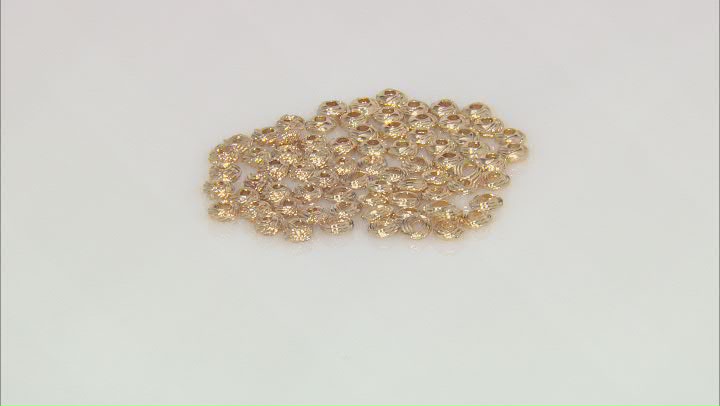 Gold Tone 6-6.5mm Spacer Beads in Assorted Knot Shapes Total of 75 Pieces Video Thumbnail