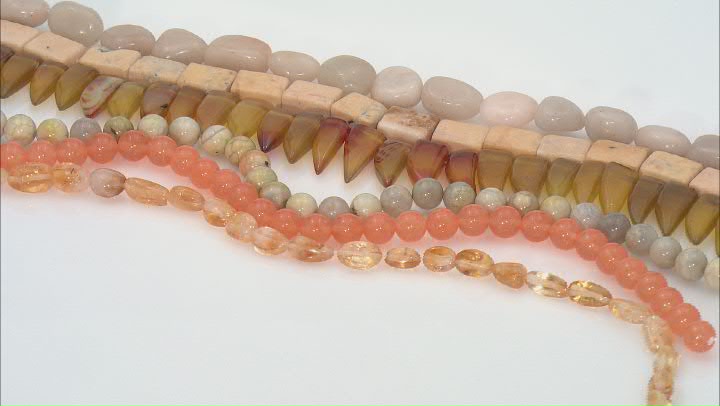1 lb. Mixed Honey and Amber Color Bead Strands in Assorted Shapes, Colors, and Sizes Video Thumbnail