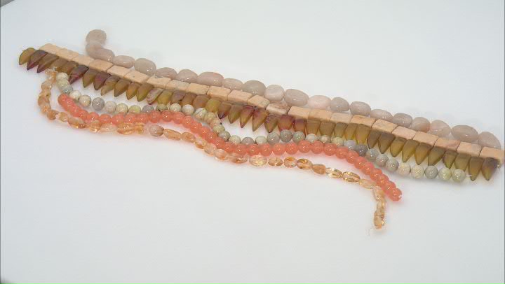 1 lb. Mixed Honey and Amber Color Bead Strands in Assorted Shapes, Colors, and Sizes Video Thumbnail