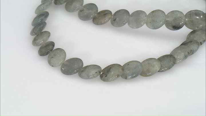 Labradorite 10x12mm Oval Bead Strand Approximately 15-16" in Length Video Thumbnail
