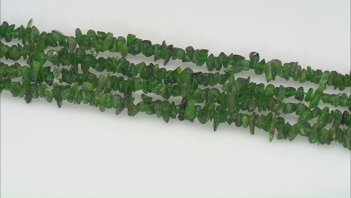 Chrome Diopside Chip Strands Set of 4 Approximately 15.5"-16" in Length Video Thumbnail