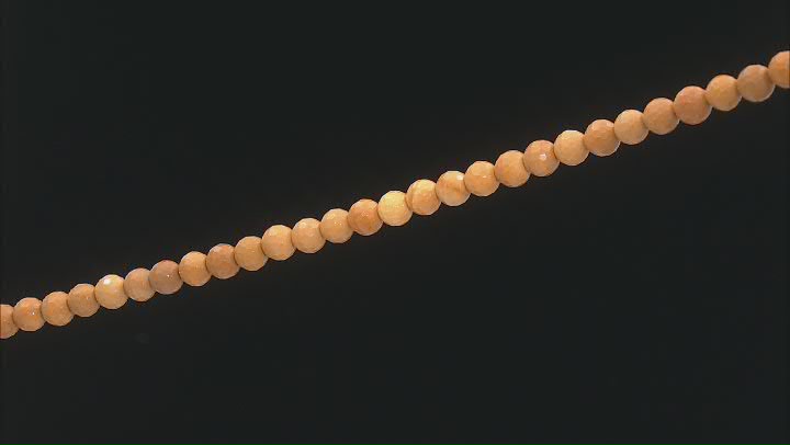 Yellow Mookaite 8mm Faceted Round Bead Strand Approximately 15-16" in Length Video Thumbnail