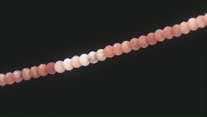 Peach Opal Multicolor 4-4.5mm Faceted Rondell Bead Strand 12-12.5" in Length Video Thumbnail