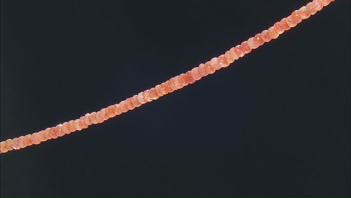 Sunstone 5-7mm Rondelle Bead Strand Approximately 15-16" in Length Video Thumbnail