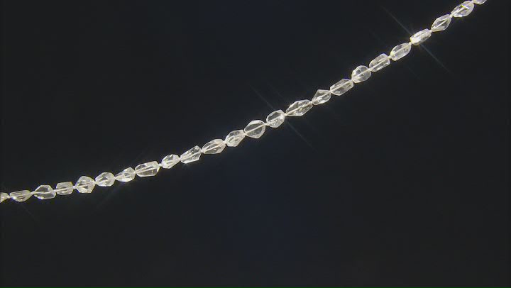 Rock Crystal Quartz 7x12-15x30mm Nugget Bead Strand Approximately 15-16" in Length Video Thumbnail