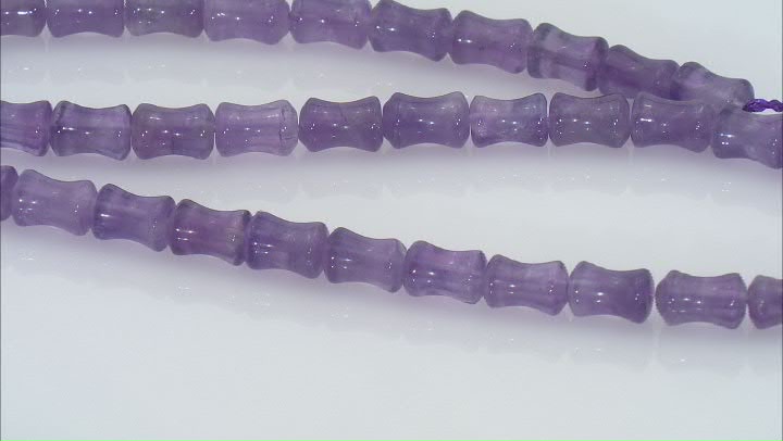 Amethyst 9x5-6 Vase Bead Strand Approximately 16" in Length Video Thumbnail