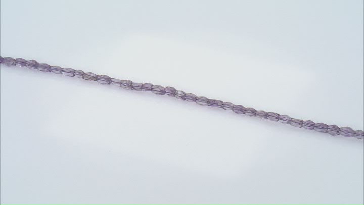 Amethyst Approximately 7x5mm Faceted Drum Bead Strand Approximately 13.5" in Length Video Thumbnail
