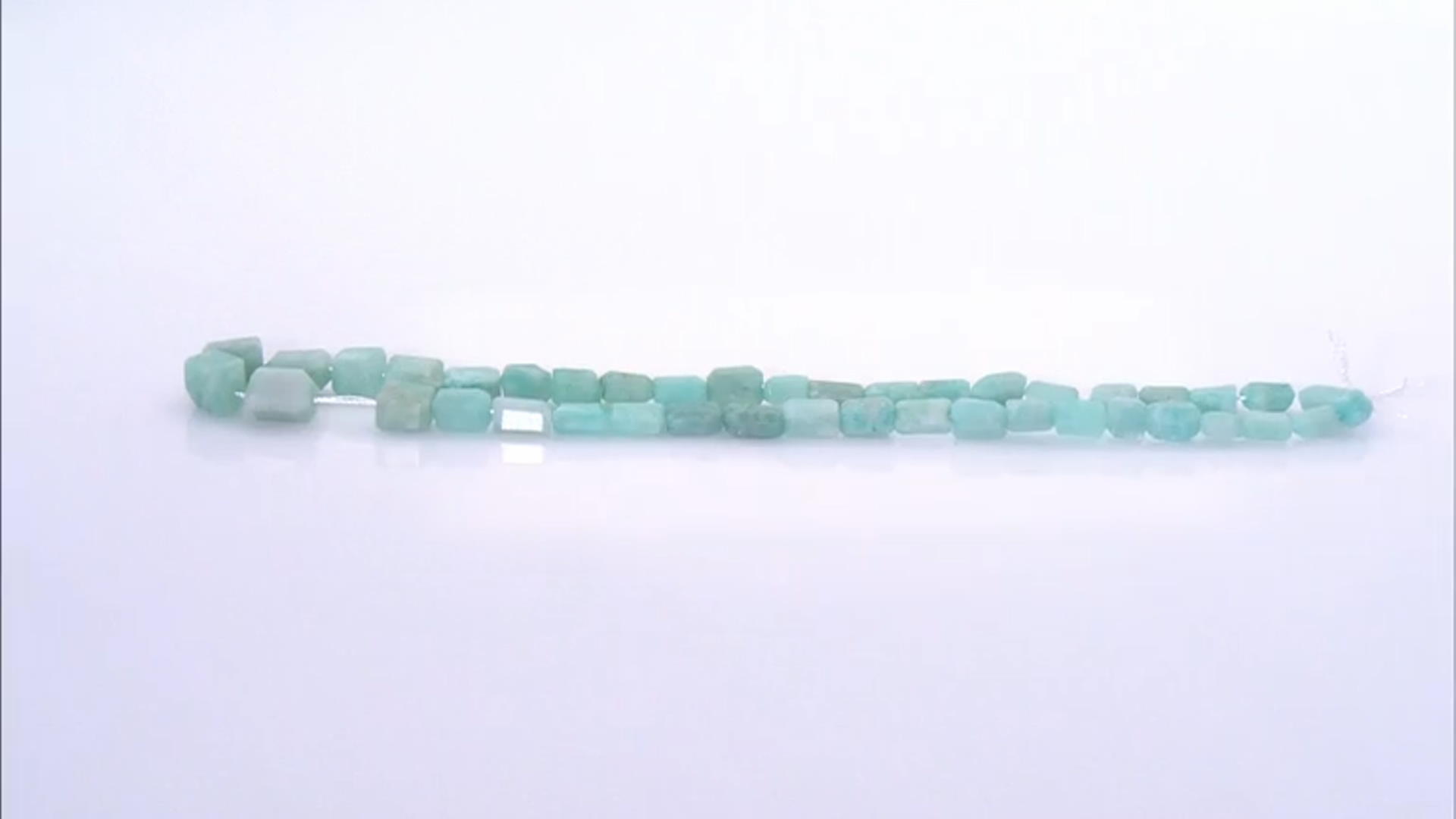 Amazonite 6x8-8x10mm Faceted Nugget Bead Strand Approximately 15-16" in Length Video Thumbnail