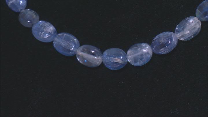 Kyanite 6x5-8x7mm Oval Bead Strand Approximately 16" in Length Video Thumbnail