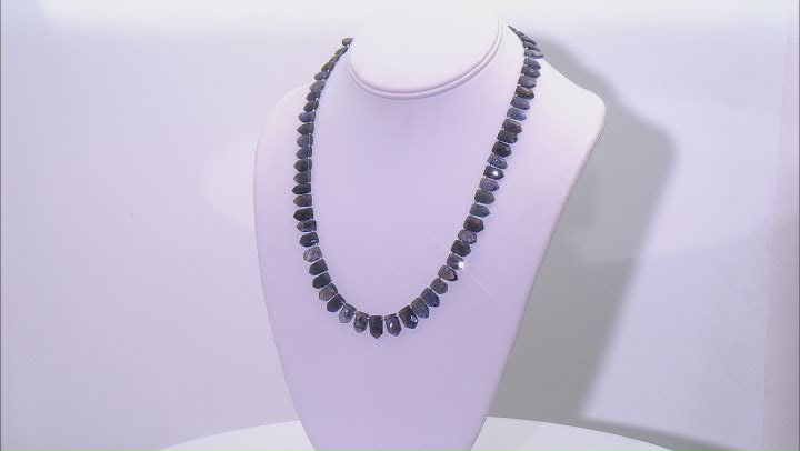 Iolite 6x8-7x12mm Faceted Shield Shape Bead Strand Approximately 16" in Length Video Thumbnail