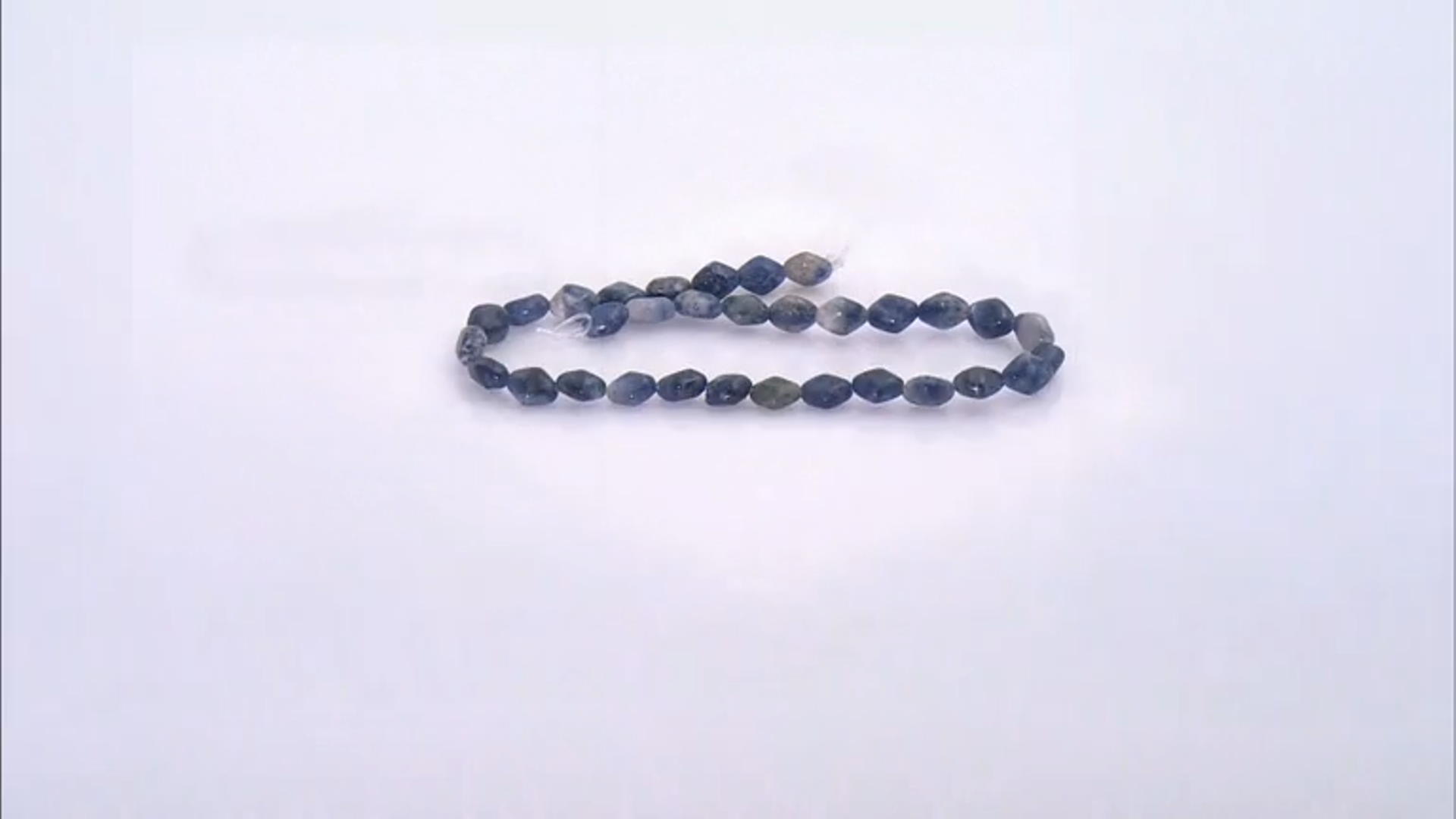 Sodalite 9.5-10X12mm Diamond Shape Bead Strand Approximately 14-15" in Length Video Thumbnail