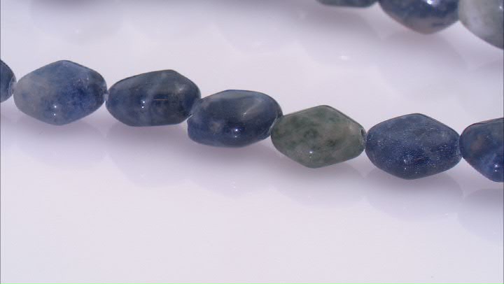 Sodalite 9.5-10X12mm Diamond Shape Bead Strand Approximately 14-15" in Length Video Thumbnail