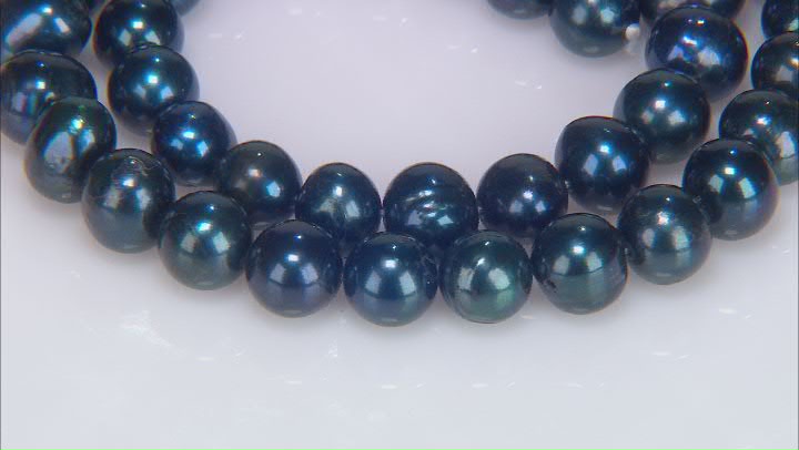 Black Cultured Freshwater Pearl 7-8mm Potato Bead Strand Approximately 14-15" in Length Video Thumbnail