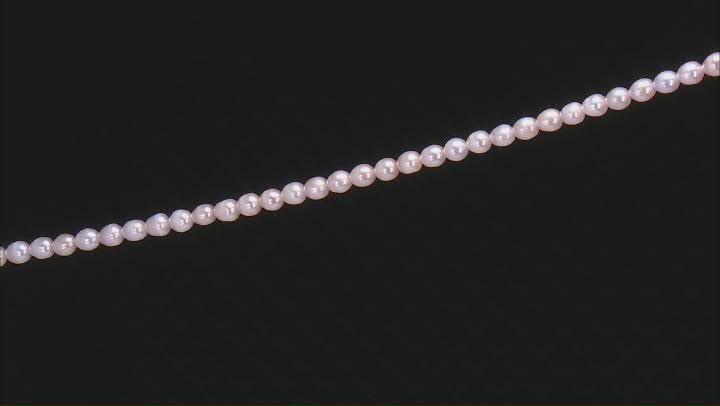 Pink Cultured Freshwater Pearl 5.5x6.5-8mm Rice Bead Strand Approximately 15.5-16" in Length Video Thumbnail