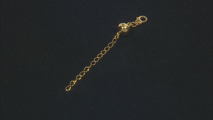Magnetic Clasp Converter 18K Yellow Gold Over Sterling Silver Large With 2inch Extension Chain Video Thumbnail