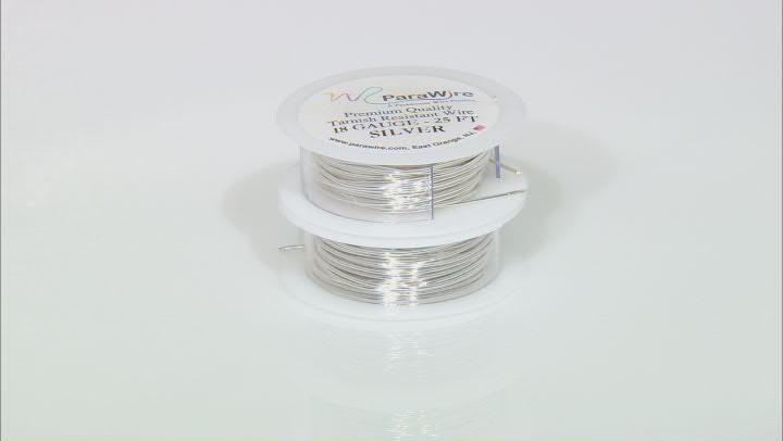 18g Tarnish Resistant Silver Wire appx 8 Yards Total, Set of 2 Video Thumbnail