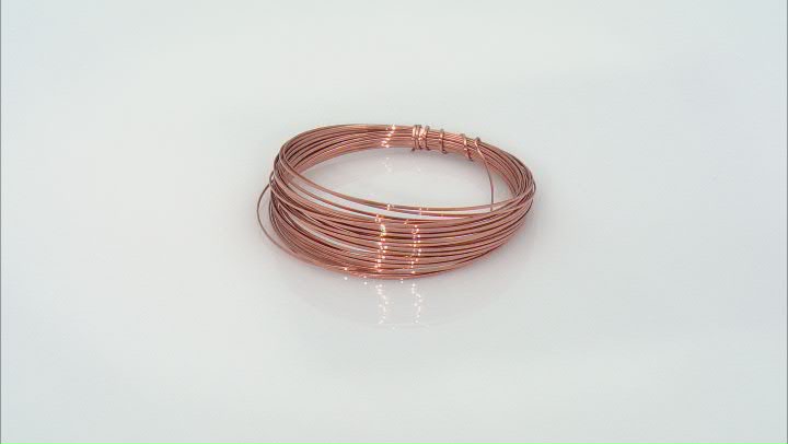 Wire Tarnish Resistance Soft Temper 21G Half Round Natural Copper appx 7yd Spool Video Thumbnail
