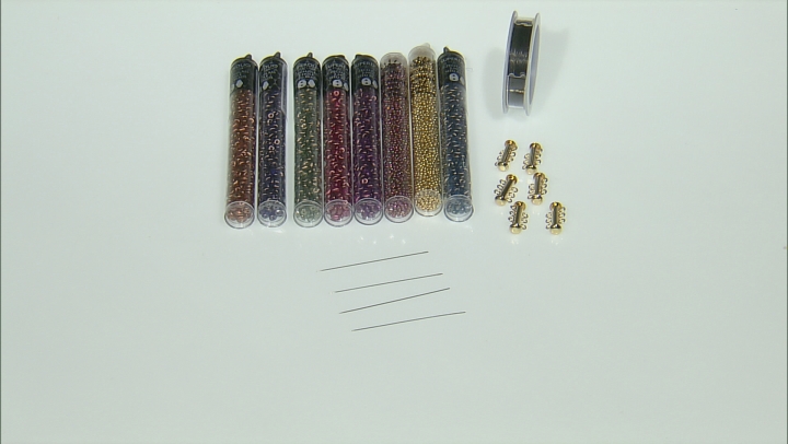 Beadweaving Two-Hole Herringbone Kit in Halo Shimmer Video Thumbnail