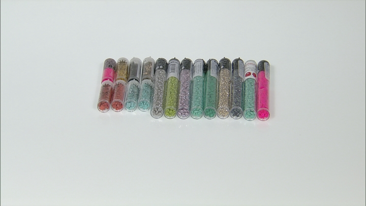 Seed Bead Revolution Supply Kit includes Superduos, Superunos, Tilas, And Miniduos 17 Tubes Total Video Thumbnail