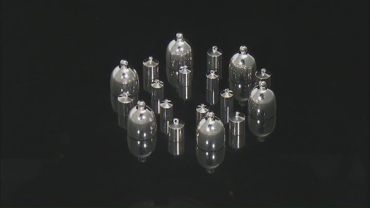 End Cap Kit in Silver Tone incl 18 Pieces in 3 Assorted Styles & Sizes Video Thumbnail