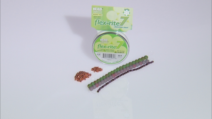 Czech Lava Bead Set with Flex-Rite, Crimps & Spacer Beads Video Thumbnail