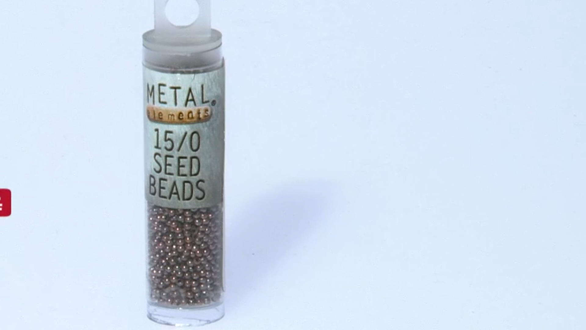 15/0 Metal Seed Beads in Antiqued Copper Tone appx 15 Grams Video Thumbnail