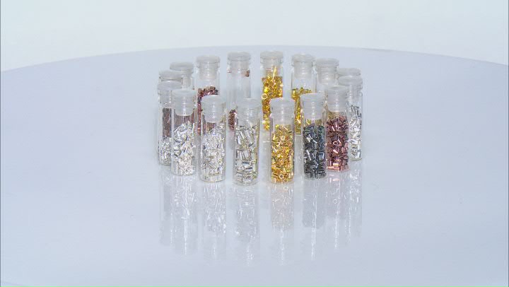 Crimp Tube Bead Kit in Appx 0.8mm, 1.3mm, 1.5mm, and 2mm in 4 Tones Appx 2,400 Pieces Total Video Thumbnail