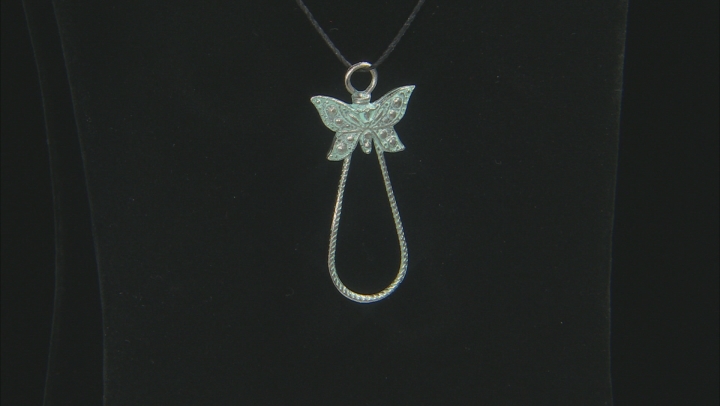 Vintaj Butterfly Drop Focal in Antiqued Silver Tone Designed by Jess Lincoln Video Thumbnail