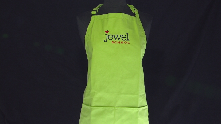 Jewel School® Apron in Lime Green Video Thumbnail