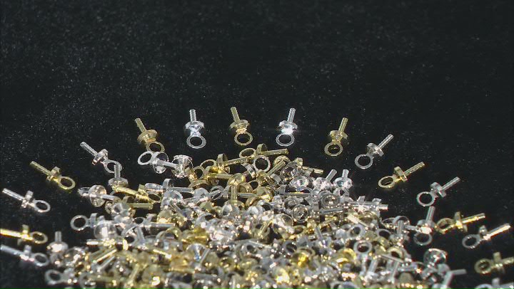 Resin Pendant Findings in Gold Tone, Silver Tone, and Antiqued Silver Tone Appx 200 Pieces Video Thumbnail