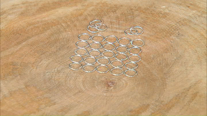 Sterling Silver Appx 6mm Jump Rings Appx 30 Pieces Video Thumbnail