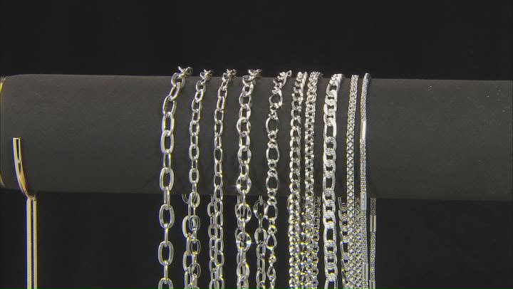 Stainless Steel Unfinished Chain and Findings Kit Appx 40 Pieces Total Video Thumbnail