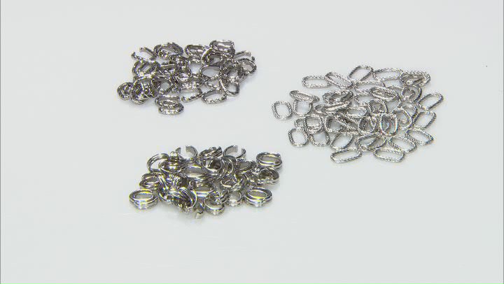 Stainless Steel Pinch Bail Kit in 3 Designs Appx 150 Pieces Total Video Thumbnail