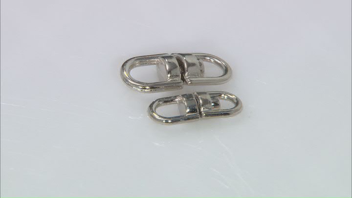 Swivel Connectors in 2 Sizes in Silver Tone Appx 150 Pieces Total Video Thumbnail