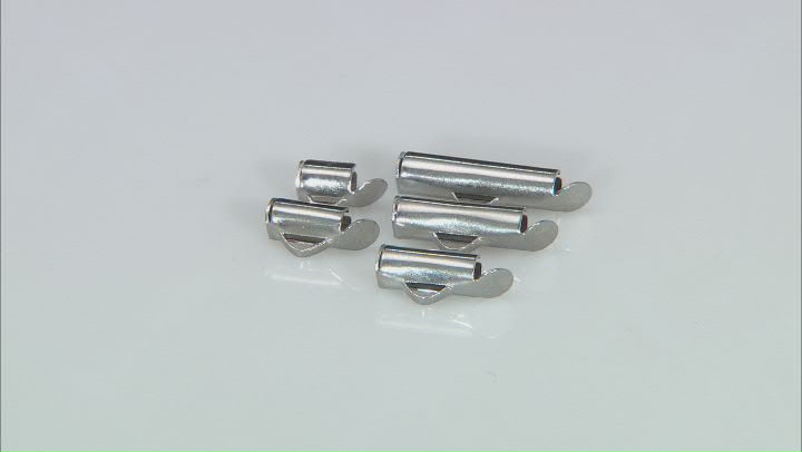 Stainless Steel Crimp End Tubes in 5 Sizes Appx 100 Pieces Video Thumbnail