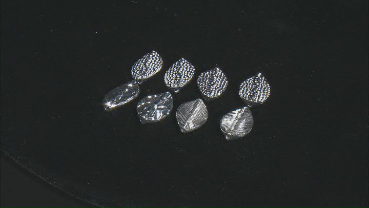 Twisted Leaf Design Tube Beads in 3 Designs in Silver Tone Appx 100 Pieces Total Video Thumbnail