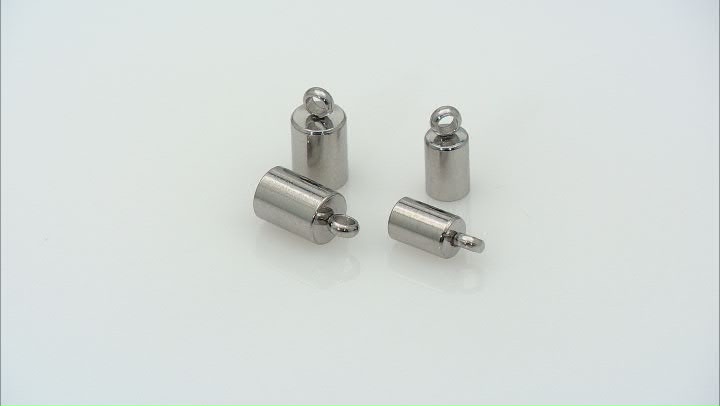 Stainless Steel End Caps in 2 Sizes Appx 80 Pieces Total Video Thumbnail