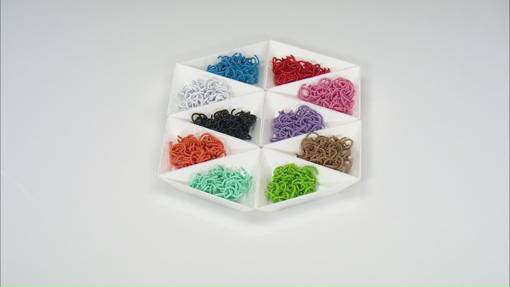 Color Coated Iron Open Jump Rings Set of appx 600 Pieces in Total Video Thumbnail