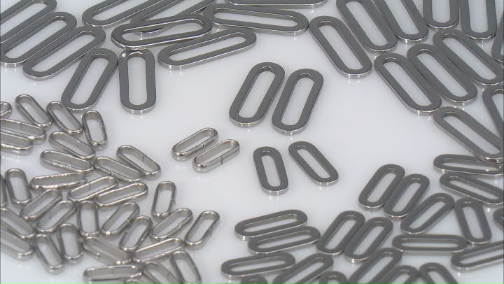 Stainless Steel Oval Ring Connectors in 3 Sizes appx 100 Pieces in Total Video Thumbnail