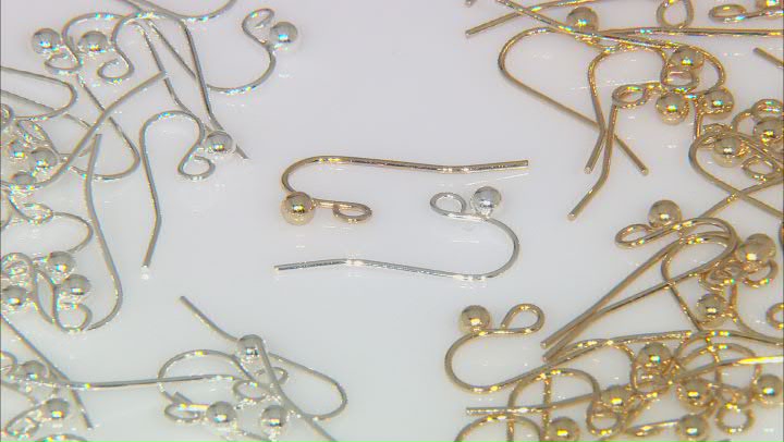 14k Gold and Silver over Brass Ear Wire Kit of appx 60 Pieces Video Thumbnail