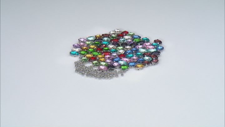 Glass Birthstone and Stainless Steel Round Bead Kit Video Thumbnail