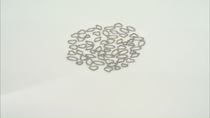 Stainless Steel Hearts & Multi-Shape Links in Assorted Sizes Set of 60 Video Thumbnail