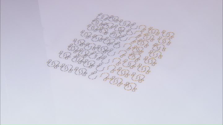 Stainless Steel & 18k Gold Over Stainless Steel Ear Wire Set of 100 Video Thumbnail