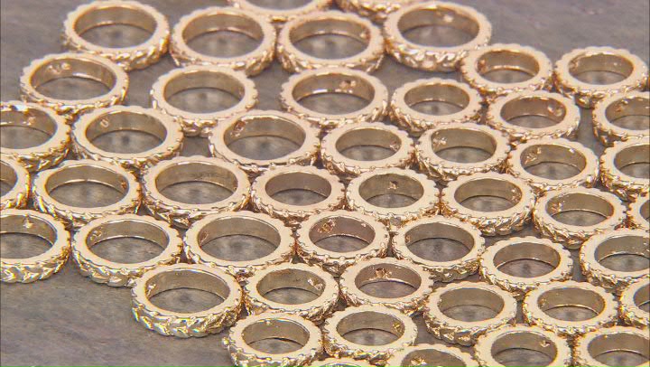 Gold Tone 10.5mm & 12.5mm Round Bead Frame Set of 70 Video Thumbnail