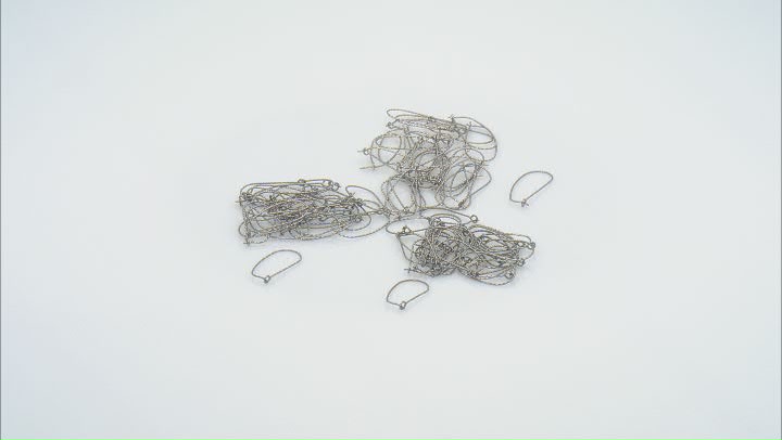 Oval Stainless Steel Kidney Ear Wire in 3 Sizes appx 90 Pieces Total Video Thumbnail