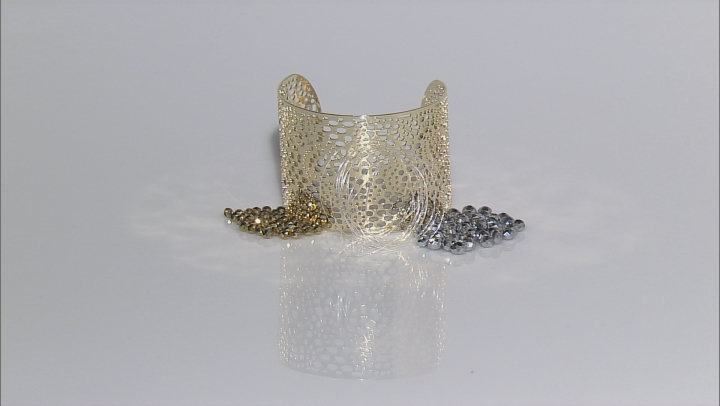 Cuff Bracelet And Glass Bead Supply With Project Kit And instructions Video Thumbnail