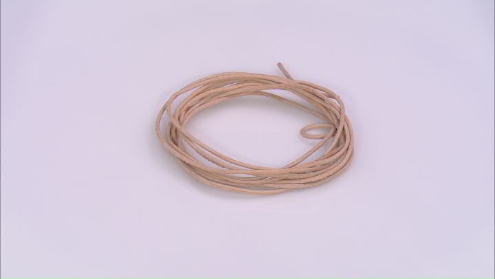 Leather Cord 1.5mm 2 Meter Pack in Natural Video Thumbnail