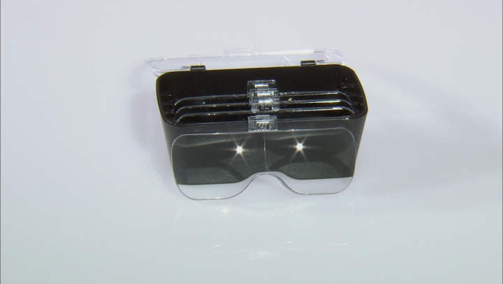 Lighted Magnifier Eyeglasses Kit includes 5 Magnifier Lenses with 2 LED Lights Video Thumbnail