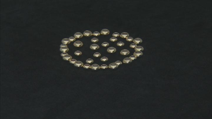 Sliding Clasp Silicone Beads in 2 Sizes in Gold Tone 40 Pieces Total Video Thumbnail