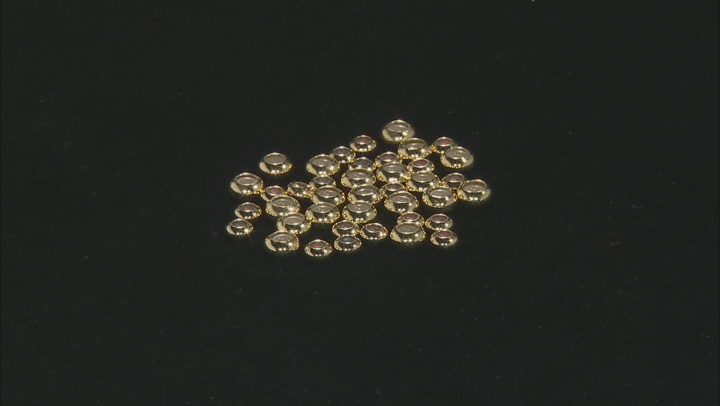 Sliding Clasp Silicone Beads in 2 Sizes in Gold Tone 40 Pieces Total Video Thumbnail